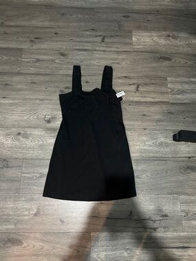 Old Navy Black Mini Square-Neck Dress